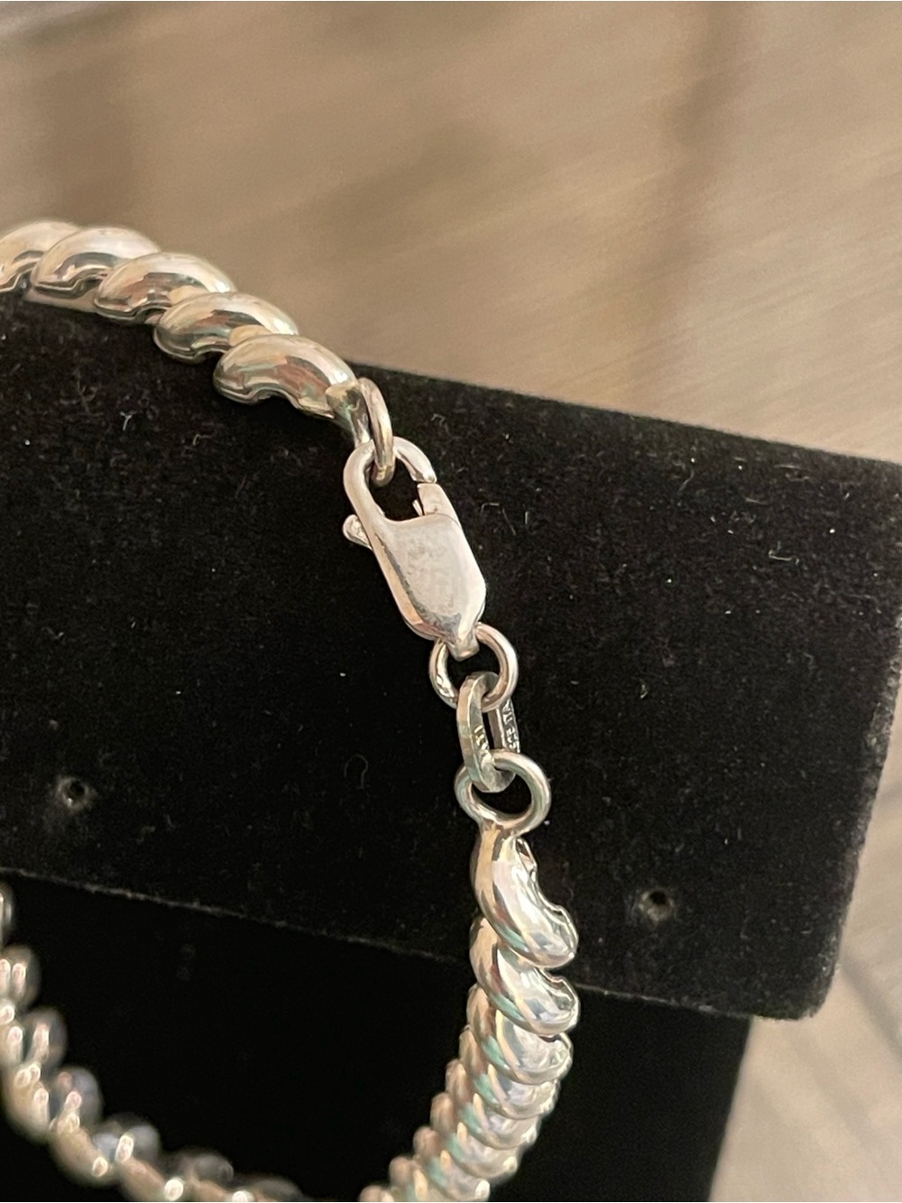 ATI Sterling Silver 925 Italy 7" Petite San Marco Bracelet 7.1 Grams - Picture 10 of 17